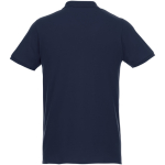 Polo promozionali in tessuto organico riciclato 220g/m² Elevate NXT color blu mare seconda vista posteriore
