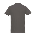 Polo promozionali in tessuto organico riciclato 220g/m² Elevate NXT color grigio topo seconda vista posteriore