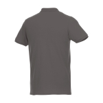 Polo promozionali in tessuto organico riciclato 220g/m² Elevate NXT color grigio topo terza vista posteriore