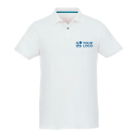 Polo promozionali in tessuto organico riciclato 220g/m² Elevate NXT vista area di stampa