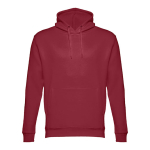 Felpa unisex con cappuccio in cotone e poliestere 320g/m² THC Phoenix color bordò prima vista