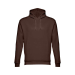 Felpa unisex con cappuccio in cotone e poliestere 320g/m² THC Phoenix color marrone scuro prima vista