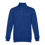 Felpa promozionale unisex in cotone e poliestere 320 g/m² THC Budapest color blu reale prima vista