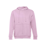 Felpa con cappuccio e zip in cotone e poliestere 320g/m² THC Amsterdam color lilla prima vista