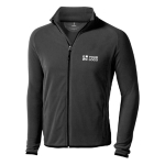 Felpa in microfleece con zip frontale reversibile 190g/m² Elevate Life vista area di stampa