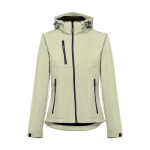 Giacca softshell con cappuccio da donna poliestere 280 g/m² THC Zagreb color verde pastello prima vista