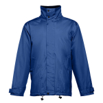 Parka unisex imbottito ed impermeabile in poliestere THC Liubliana color blu reale prima vista