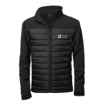 Giubbino impermeabile e traspirante softshell e poliestere MKT Cornal vista area di stampa