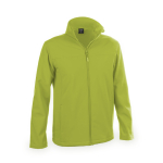 Giubbino impermeabile con logo unisex traspirante 300 g/m² MKT Baidok color lime seconda vista
