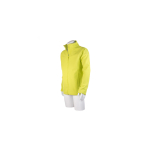 Giubbino impermeabile con logo unisex traspirante 300 g/m² MKT Baidok color lime terza vista