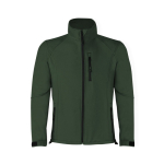 Giubbino impermeabile e traspirante softshell 300 g/m² MKT Molter color verde bottiglia prima vista