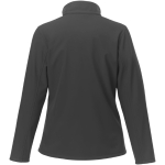 Giacchetto softshell da donna in poliestere 250g/m² Elevate Essentials color grigio scuro seconda vista posteriore