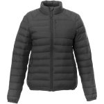 Piumino da donna dettagli riflettenti elasticizzato Elevate Essentials color grigio scuro seconda vista frontale
