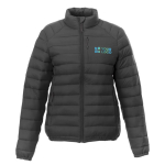 Piumino da donna dettagli riflettenti elasticizzato Elevate Essentials vista area di stampa