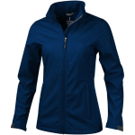 Softshel donna con logo regolabile elasticizzato 270 g/m² Elevate Life color blu mare