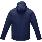 Giubbino in softshell riciclato traspirante 280 g/m² Elevate NXT color blu mare seconda vista posteriore