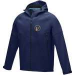 Giubbino in softshell riciclato traspirante 280 g/m² Elevate NXT color blu mare