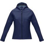 Giubbotto da donna softshell riciclato waterproof 280 g/m² Elevate NXT color blu mare seconda vista frontale