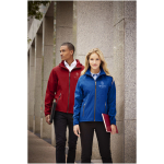 Giubbino softshell traspirante con cappuccio 300 g/m² Elevate Life color rosso immagine stile di vita