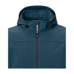 Giubbino softshell traspirante con cappuccio 300 g/m² Elevate Life color azzurro ciano vista dettaglio 1