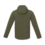 Giubbino softshell traspirante con cappuccio 300 g/m² Elevate Life color verde oliva seconda vista posteriore