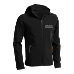 Giubbino softshell traspirante con cappuccio 300 g/m² Elevate Life vista area di stampa