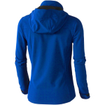 Giacca softshell donna impermeabile con cappuccio 300g/m² Elevate Life color blu vista posteriore