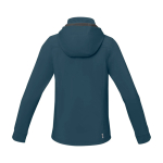 Giacca softshell donna impermeabile con cappuccio 300g/m² Elevate Life color azzurro ciano seconda vista posteriore