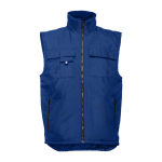 Gilet da lavoro in poliestere oxford 170g/m² con 6 tasche THC Stockholm color blu reale prima vista