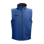 Gilet softshell in poliestere e elastan con 2 strati 280g/m² THC Baku color blu reale prima vista