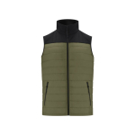 Gilet impermeabile e traspirante in softshell e poliestere MKT Bordy color verde militare prima vista