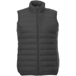 Gilet termico da donna in nylon 38g/m² e poliestere Elevate Essentials color grigio scuro seconda vista frontale