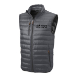 Smanicato leggero da uomo con imbottitura in piumino 20D Elevate Life vista area di stampa