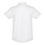 Camicie maniche corte da uomo in cotone oxford 130g/m² THC London WH color bianco