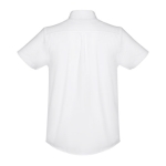 Camicie maniche corte da uomo in cotone oxford 130g/m² THC London WH color bianco
