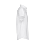 Camicie maniche corte da uomo in cotone oxford 130g/m² THC London WH color bianco terza vista