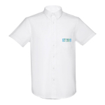 Camicie maniche corte da uomo in cotone oxford 130g/m² THC London WH vista principale