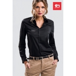Camicie promozionali da donna in tessuto popeline 115 g/m² THC Paris color nero vista ambiente