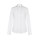 Camicie promozionali da donna in tessuto popeline 115 g/m² THC Paris color bianco prima vista