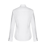 Camicie promozionali da donna in tessuto popeline 115 g/m² THC Paris color bianco seconda vista