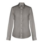 Camicie promozionali da donna in tessuto popeline 115 g/m² THC Paris color grigio scuro prima vista
