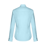 Camicie promozionali da donna in tessuto popeline 115 g/m² THC Paris color azzurro seconda vista