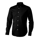 Camicie aziendali da uomo in cotone oxford 142 g/m² Elevate Life color nero