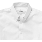Camicie aziendali da uomo in cotone oxford 142 g/m² Elevate Life color bianco vista dettaglio 2