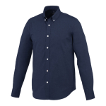 Camicie aziendali da uomo in cotone oxford 142 g/m² Elevate Life color blu mare