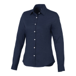 Camicie aziendali da donna in cotone Oxford da 142 g/m² Elevate Life color blu mare