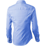 Camicie aziendali da donna in cotone Oxford da 142 g/m² Elevate Life color azzurro vista posteriore