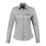 Camicie aziendali da donna in cotone Oxford da 142 g/m² Elevate Life vista area di stampa