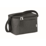 Borsa frigo promozionale isolante tasca frontale 6 lattine RPET color nero