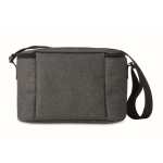 Borsa frigo promozionale isolante tasca frontale 6 lattine RPET color nero quarta vista